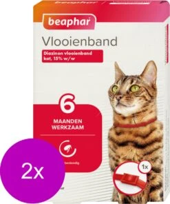 Beaphar Vlooienband 6 Maanden Kat 35 Cm - Anti Vlooienmiddel - 2 X Rood 9 Beaphar Vlooienband 6 Maanden Kat 35 Cm - Anti Vlooienmiddel - 2 X Rood -Kattenproducten 1000x1200