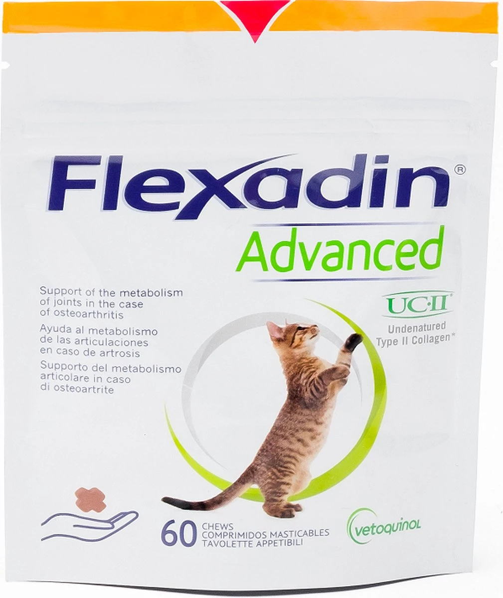 Flexadin Advanced Cat - 60 Kauwbrokjes 3 Flexadin Advanced Cat - 60 Kauwbrokjes