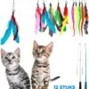 Merkloos 2 Kattenhengels Met 10 Speeltjes – Bewegende Kattenspeeltjes Met Veren En Belletjes – Interactieve Kattenspeelgoed Voor Kittens – Cat Toys 2 Merkloos 2 Kattenhengels Met 10 Speeltjes – Bewegende Kattenspeeltjes Met Veren En Belletjes – Interactieve Kattenspeelgoed Voor Kittens – Cat Toys -Kattenproducten 1015x1200 1