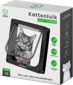 Rirri Kattenluik Met Tunnel - 4 Vergrendelingsstanden - Weersbestendig - Binnen En Buiten - Maat M - Zwart - 19 X 20 Cm 17 Rirri Kattenluik Met Tunnel - 4 Vergrendelingsstanden - Weersbestendig - Binnen En Buiten - Maat M - Zwart - 19 X 20 Cm -Kattenproducten 1031x1200 3