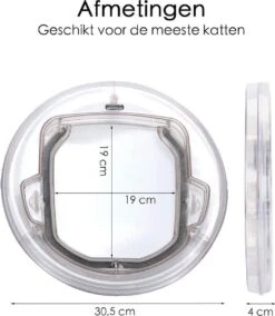 Kattenluik Voor Deur - Rond - Met Lock Functie 19x 19cm - Wit - Deurluik Voor Kat - Huisdierluik 17 Kattenluik Voor Deur - Rond - Met Lock Functie 19x 19cm - Wit - Deurluik Voor Kat - Huisdierluik -Kattenproducten 1043x1200 1
