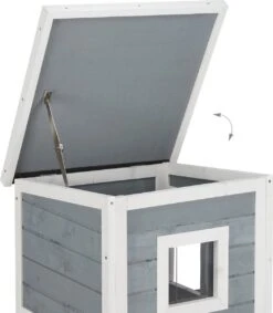 Relaxdays Kattenhuis Buiten - Groot Kattenhok Binnen - Hoog Kattenmeubel Grijs Hout - Tuin 19 Relaxdays Kattenhuis Buiten - Groot Kattenhok Binnen - Hoog Kattenmeubel Grijs Hout - Tuin -Kattenproducten 1047x1200 3