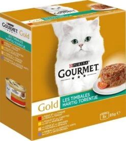 Gourmet Gold Hartig Torentje - Kattenvoer Natvoer - Vlees Met Groente Mix - 48 X 85 G 19 Gourmet Gold Hartig Torentje - Kattenvoer Natvoer - Vlees Met Groente Mix - 48 X 85 G -Kattenproducten 1071x1200