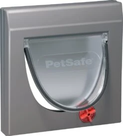 PetSafe Staywell Classic Manual 4-Way Locking Cat Flap - Grijs W/tunnel