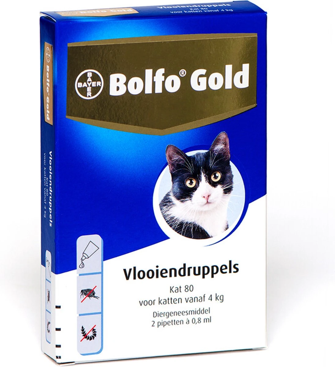 Bayer Bolfo Gold 80 Anti Vlooienmiddel - Kat - > 4 Kg - 4 Pipetten 9 Bayer Bolfo Gold 80 Anti Vlooienmiddel - Kat - > 4 Kg - 4 Pipetten - Afbeelding 7