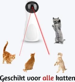 Merkloos Automatisch Kattenspeeltje Laser Intelligent Interactief Voor Katten – Laser Kat – 3 Verschillende Standen – Incl. Oplaadkabel – Geruisloze Motor -Kattenproducten 1098x1200 1
