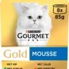 Gourmet Gold Mousse - Kattenvoer Natvoer - Kip, Zalm, Niertjes & Konijn - 48 X 85 G 2 Gourmet Gold Mousse - Kattenvoer Natvoer - Kip, Zalm, Niertjes & Konijn - 48 X 85 G -Kattenproducten 1105x1200 1