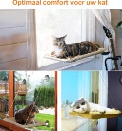 Merkloos Kattenhangmat – Hangmat Kat – Kattenmand Raam – Kattenkussen – Kattenbed – Poezenmand – Beige 12 Merkloos Kattenhangmat – Hangmat Kat – Kattenmand Raam – Kattenkussen – Kattenbed – Poezenmand – Beige -Kattenproducten 1114x1200 2