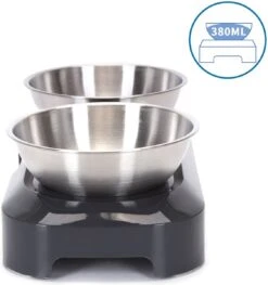 Nobleza Katten Voerbakjes - Ergonomische Dubbele Voerbak - Anti Braak Voerbak Voor Katten - Zwart - Dubbel - RVS 24 Nobleza Katten Voerbakjes - Ergonomische Dubbele Voerbak - Anti Braak Voerbak Voor Katten - Zwart - Dubbel - RVS -Kattenproducten 1126x1200