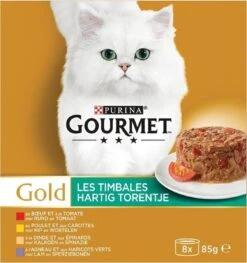 Gourmet Gold Hartig Torentje - Kattenvoer Natvoer - Vlees Met Groente Mix - 48 X 85 G 15 Gourmet Gold Hartig Torentje - Kattenvoer Natvoer - Vlees Met Groente Mix - 48 X 85 G -Kattenproducten 1128x1200