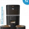 Pretty Paws QQ003 - Wifi Voermachine - Dubbele Voerbakjes - Zwart - Kat - 6L -Kattenproducten 1138x1200