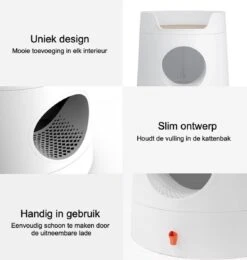 A Sunny Day Kattenbak Met Lade, Bedje En Krabplank - Inclusief Schepje - Design Kattenbak - Wit - Dichte Kattenbak - Kattenbak Gesloten 23 A Sunny Day Kattenbak Met Lade, Bedje En Krabplank - Inclusief Schepje - Design Kattenbak - Wit - Dichte Kattenbak - Kattenbak Gesloten -Kattenproducten 1139x1200 4