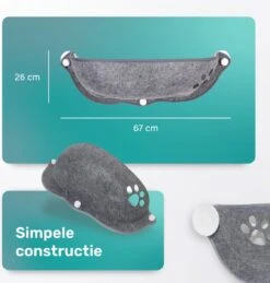 Kattenhangmat - Voor Aan Het Raam - Kom Vorm - Kattenmand - Raam - Hangmat Kat - Dieren - Kattenbed - Kattenmand - Slaapplek - Ligplaats - Grijs 13 Kattenhangmat - Voor Aan Het Raam - Kom Vorm - Kattenmand - Raam - Hangmat Kat - Dieren - Kattenbed - Kattenmand - Slaapplek - Ligplaats - Grijs -Kattenproducten 1146x1200 2