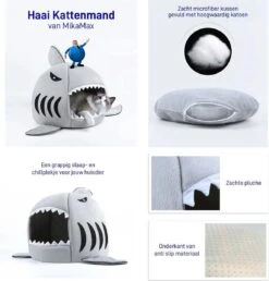 MikaMax Haai Hondenmand - Kattenmand - Dierenmand - Huisdierkussen - Mand Of Bed - Origineel - Extra Zacht Materiaal - 42 X 42 X 36 Cm 17 MikaMax Haai Hondenmand - Kattenmand - Dierenmand - Huisdierkussen - Mand Of Bed - Origineel - Extra Zacht Materiaal - 42 X 42 X 36 Cm -Kattenproducten 1151x1200 4