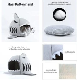 MikaMax Haai Hondenmand - Kattenmand - Dierenmand - Huisdierkussen - Mand Of Bed - Origineel - Extra Zacht Materiaal - 42 X 42 X 36 Cm 24 MikaMax Haai Hondenmand - Kattenmand - Dierenmand - Huisdierkussen - Mand Of Bed - Origineel - Extra Zacht Materiaal - 42 X 42 X 36 Cm -Kattenproducten 1151x1200 5