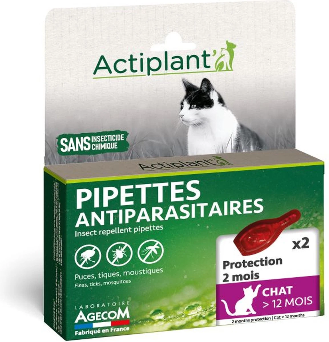 Laboratoire Agecom Essentiel ECO SPOT Kat +12 Maanden Anti-Vlo En Teek Pipetten 3 Laboratoire Agecom Essentiel ECO SPOT Kat +12 Maanden Anti-Vlo En Teek Pipetten