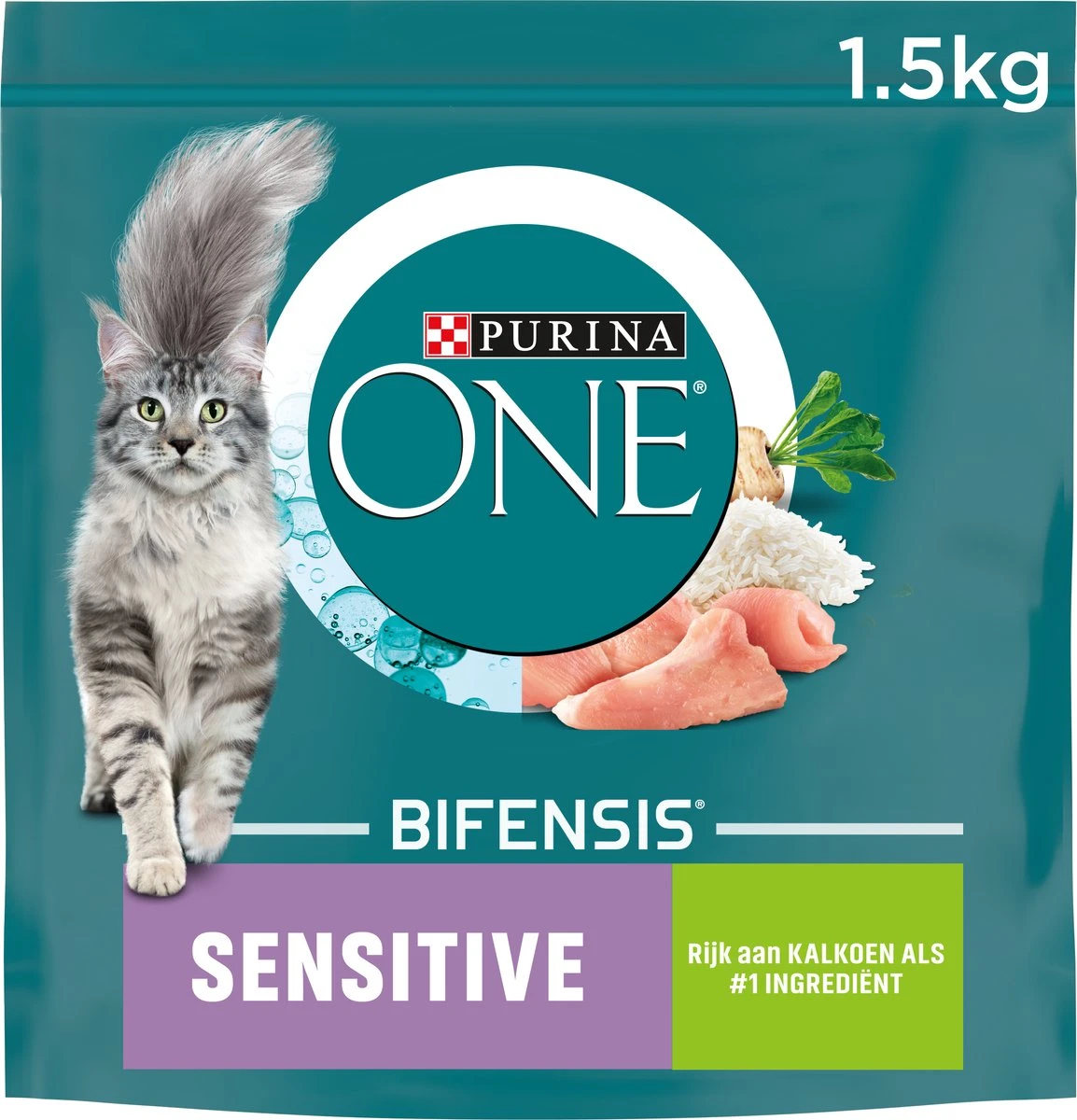 6x Purina One Sensitive Kalkoen 1,5 Kg 3 6x Purina One Sensitive Kalkoen 1,5 Kg