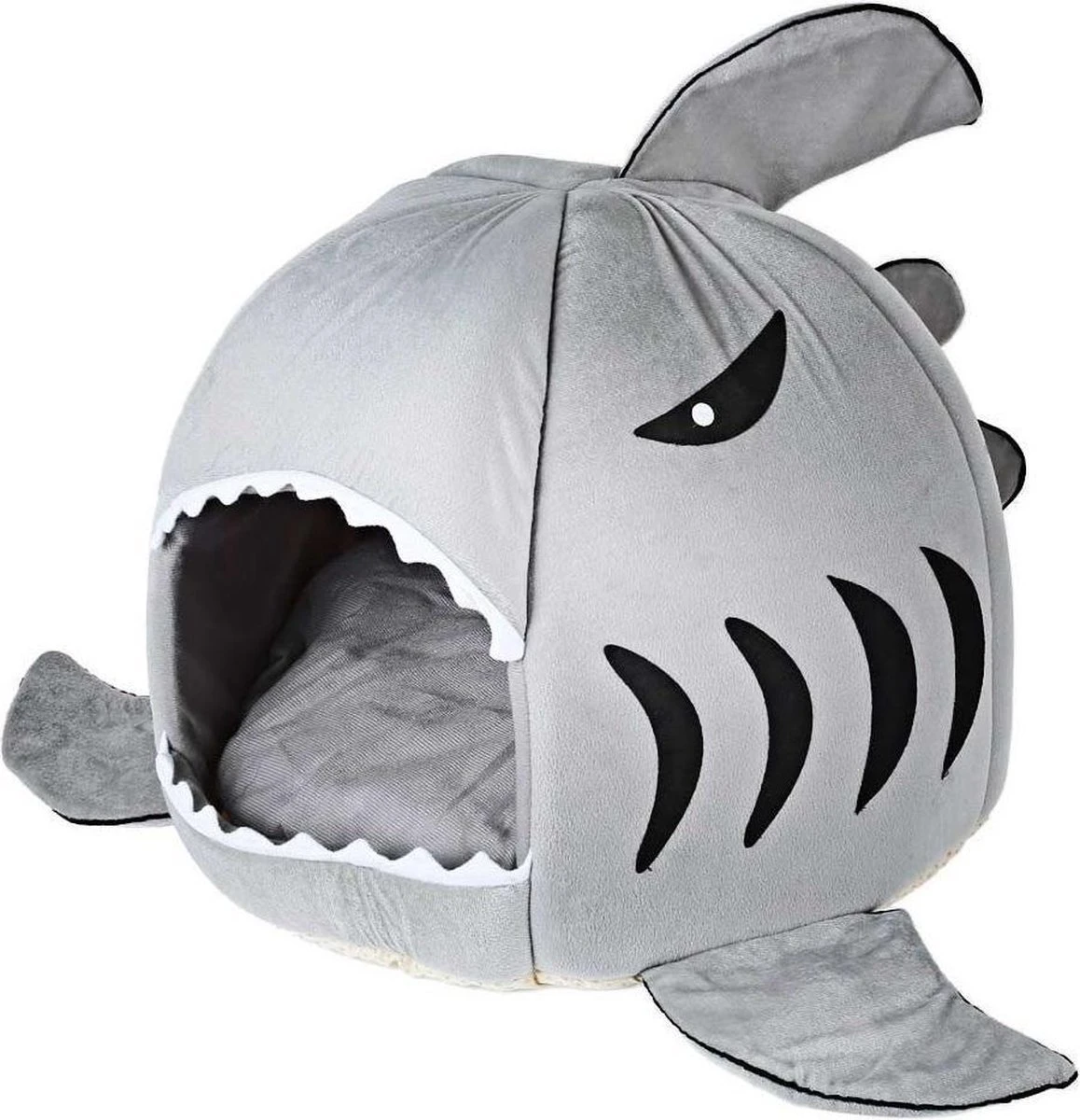 MikaMax Haai Hondenmand - Kattenmand - Dierenmand - Huisdierkussen - Mand Of Bed - Origineel - Extra Zacht Materiaal - 42 X 42 X 36 Cm 3 MikaMax Haai Hondenmand - Kattenmand - Dierenmand - Huisdierkussen - Mand Of Bed - Origineel - Extra Zacht Materiaal - 42 X 42 X 36 Cm