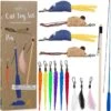 PRETTY KITTY Cat Toy Set Vegan: Grote 15-delige Kattenspeelset Met Kattenhengel, Nepveren En Kattenkruid Speelgoed Kat 2 PRETTY KITTY Cat Toy Set Vegan: Grote 15-delige Kattenspeelset Met Kattenhengel, Nepveren En Kattenkruid Speelgoed Kat -Kattenproducten 1160x1200 5