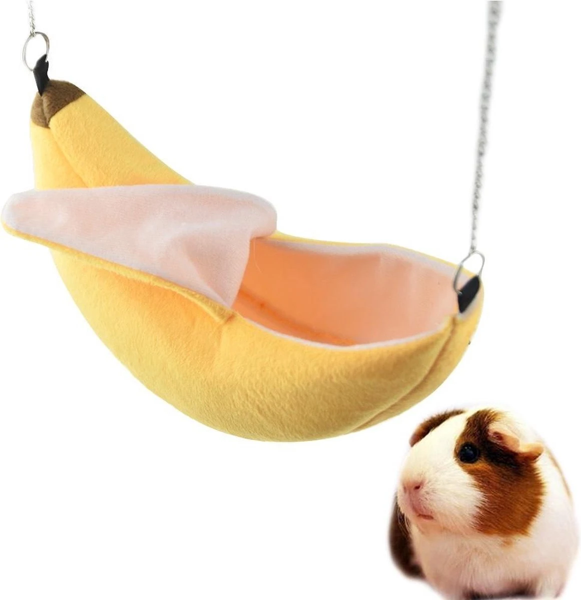 Consumerce® Premium Pluche Hamster Hangmat Banaan Geel | Geschikt Voor In De Hamsterkooi | Hamster Speelgoed | Huisje | Kooi | Knuffel | Hangmat | Knaagdier | Knaagdieren | Knaagdierkooi | Knaagdierhuis | Rat | Rattenkooi | Hamster Bed 3 Consumerce® Premium Pluche Hamster Hangmat Banaan Geel | Geschikt Voor In De Hamsterkooi | Hamster Speelgoed | Huisje | Kooi | Knuffel | Hangmat | Knaagdier | Knaagdieren | Knaagdierkooi | Knaagdierhuis | Rat | Rattenkooi | Hamster Bed
