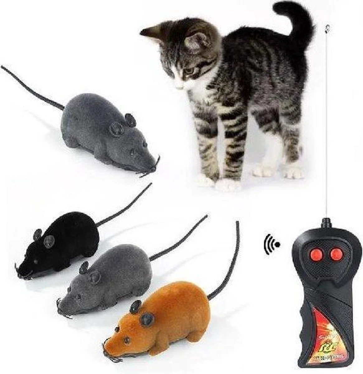 Merkloos Bestuurbare Muis Kat - Kattenspeelgoed - Electronisch - Katten 4 Merkloos Bestuurbare Muis Kat - Kattenspeelgoed - Electronisch - Katten - Afbeelding 2