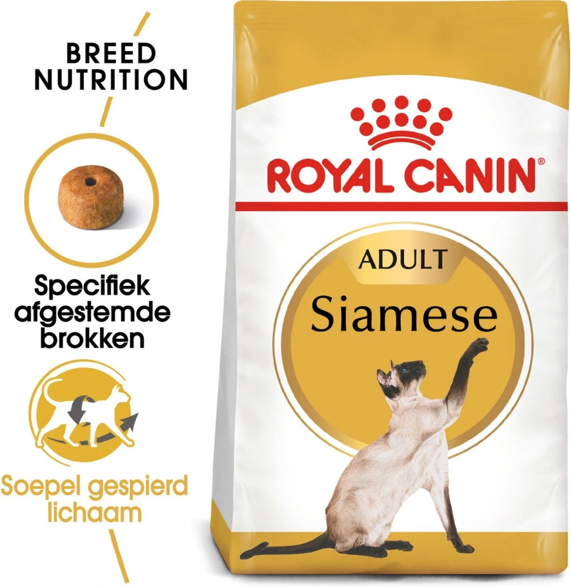 Royal Canin Siamese Adult - Kattenvoer - 4 Kg 4 Royal Canin Siamese Adult - Kattenvoer - 4 Kg - Afbeelding 2