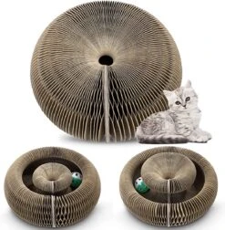 Kattenspeelgoed - Ronde, Opvouwbare En Vervormbare Krabmat Voor Katten Met Bal Met Belletjes Van Golfkartonpapier - Interactief Krabspeelgoed Voor Katten 15 Kattenspeelgoed - Ronde, Opvouwbare En Vervormbare Krabmat Voor Katten Met Bal Met Belletjes Van Golfkartonpapier - Interactief Krabspeelgoed Voor Katten -Kattenproducten 1175x1200 4