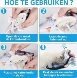 TwinQ Dansende Vis - Bewegende Vis Met Kattenkruid - Kattenspeeltjes - USB Oplaadbaar - Speelgoed Voor Katten - Incl. Kattenlampje 11 TwinQ Dansende Vis - Bewegende Vis Met Kattenkruid - Kattenspeeltjes - USB Oplaadbaar - Speelgoed Voor Katten - Incl. Kattenlampje -Kattenproducten 1186x1200 13