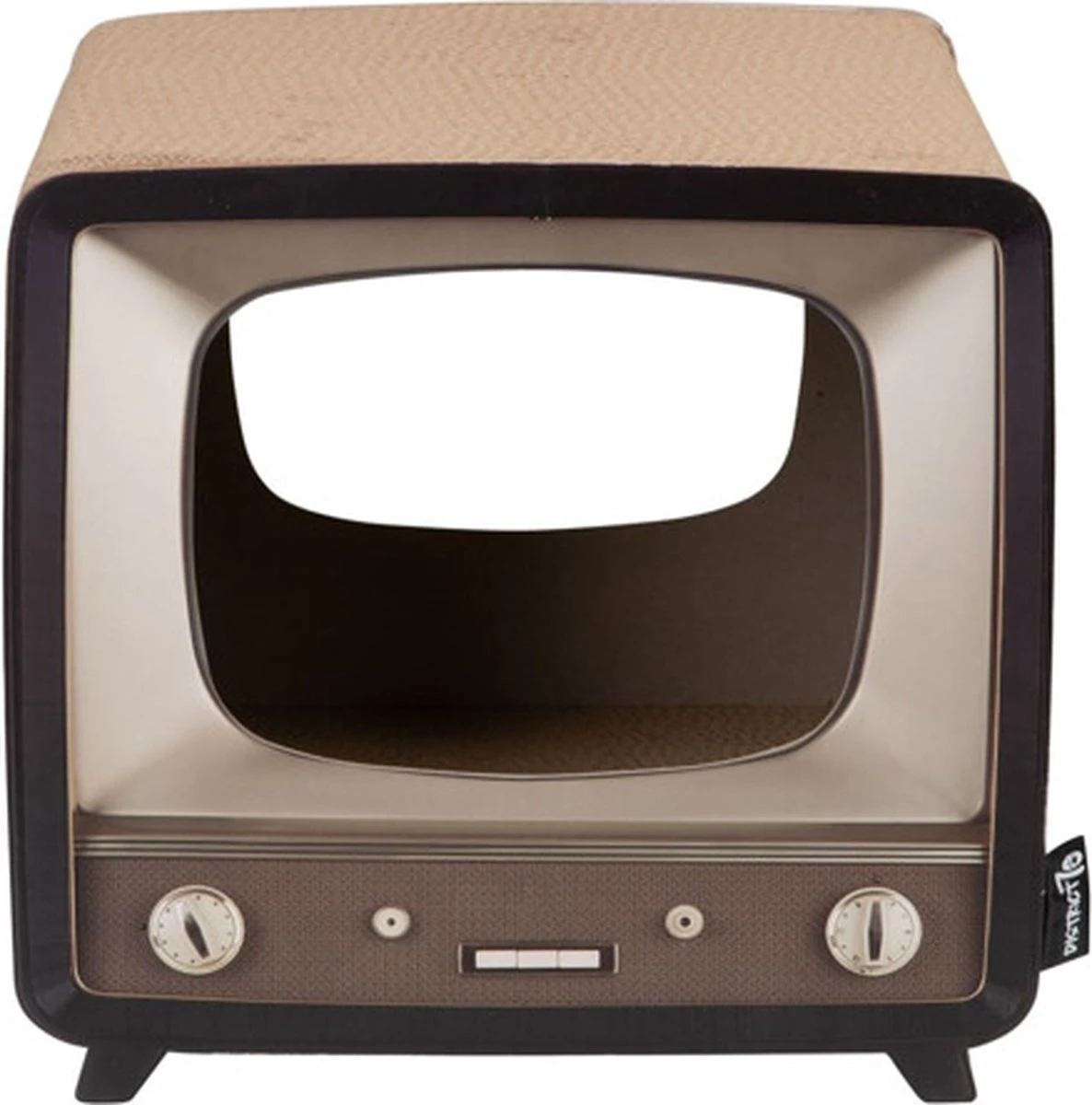 District 70 TELLY - Retro TV Krabmeubel - Instagrammable Kartonnen TV Voor Katten - 39 X 27 X 37 Cm 13 District 70 TELLY - Retro TV Krabmeubel - Instagrammable Kartonnen TV Voor Katten - 39 X 27 X 37 Cm - Afbeelding 11