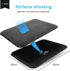 Tenify Kattenbakmat + Extra Kattenbak Schepje - 40 X 50 Cm - Waterdicht - Dubbele Laag - Honingraatstructuur - Uitloopmat - Mat 18 Tenify Kattenbakmat + Extra Kattenbak Schepje - 40 X 50 Cm - Waterdicht - Dubbele Laag - Honingraatstructuur - Uitloopmat - Mat -Kattenproducten 1189x1200 4