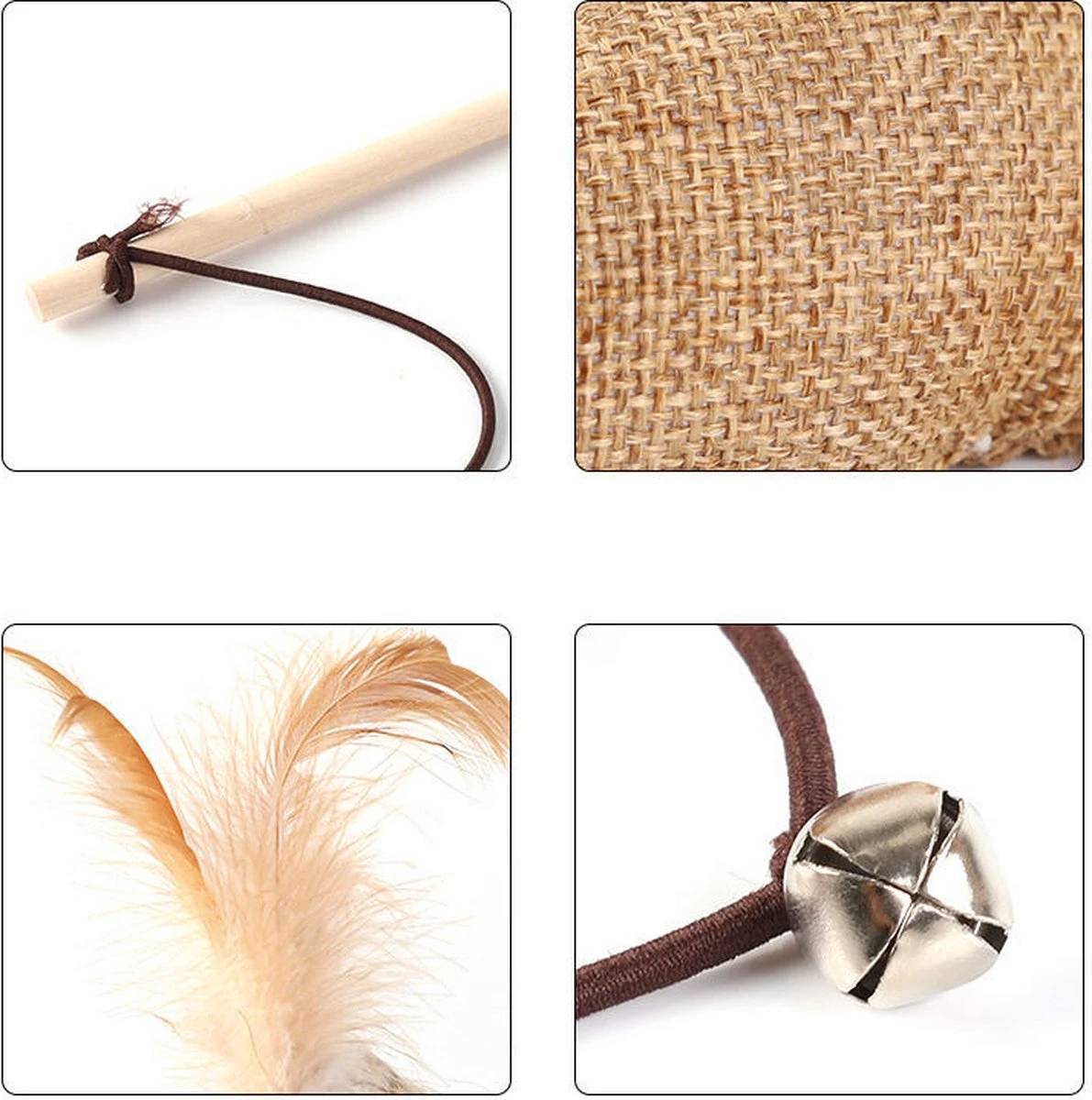 Kattenspeelgoed - Set Met 7 Kattenspeeltjes - Complete Set - Kattenhengel - Speelmuis 4 Kattenspeelgoed - Set Met 7 Kattenspeeltjes - Complete Set - Kattenhengel - Speelmuis - Afbeelding 2