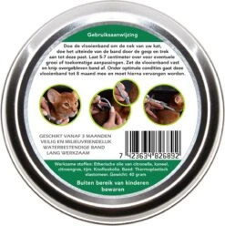 Teken- En Vlooienband Voor Katten PLUS - Natuurlijk Middel Tegen Vlooien En Teken - 100% Natuurlijk - 38,5 CM - Tot 8 Maand Werkzaam - Biologisch 8 Teken- En Vlooienband Voor Katten PLUS - Natuurlijk Middel Tegen Vlooien En Teken - 100% Natuurlijk - 38,5 CM - Tot 8 Maand Werkzaam - Biologisch -Kattenproducten 1194x1200 5