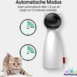 PetPetrol Automatisch Kattenspeeltje – Laser – Kattenlaser - Intelligent Interactief Voor Katten – Laser Kat – 9 Verschillende Standen – Incl. Oplaadkabel – Geruisloze Motor 11 PetPetrol Automatisch Kattenspeeltje – Laser – Kattenlaser - Intelligent Interactief Voor Katten – Laser Kat – 9 Verschillende Standen – Incl. Oplaadkabel – Geruisloze Motor -Kattenproducten 1195x1200 3