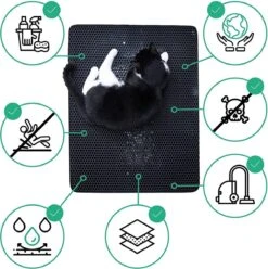 IGOODS - Kattenbakmat Met Filter - 45 X 60 - Waterdicht - Dubbele Laag - Zwart 11 IGOODS - Kattenbakmat Met Filter - 45 X 60 - Waterdicht - Dubbele Laag - Zwart -Kattenproducten 1197x1200 6