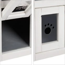 Relaxdays Kattenhuis Buiten - Groot Kattenhok Binnen - Hoog Kattenmeubel Grijs Hout - Tuin 21 Relaxdays Kattenhuis Buiten - Groot Kattenhok Binnen - Hoog Kattenmeubel Grijs Hout - Tuin -Kattenproducten 1198x1200 14