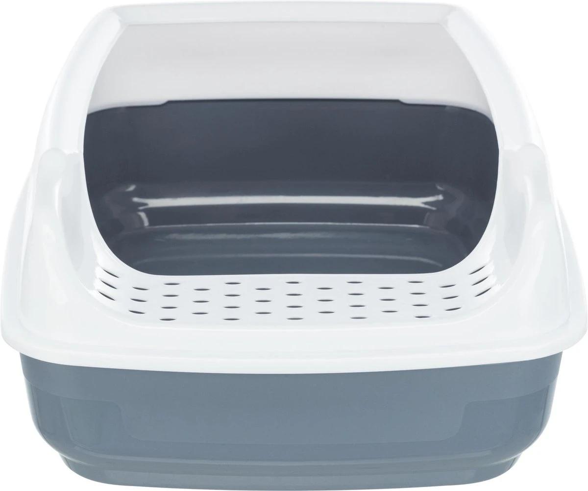 Trixie Kattenbak Delio Grijs/wit 4 Trixie Kattenbak Delio Grijs/wit - Afbeelding 2