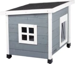 MyMax Kattenhuis - Hout - Openslaand Bitumen Dak - Kattenhuis Voor Buiten - Kattenhok - Kattenhuisje Hout - Grijs - 57*45*43CM 12 MyMax Kattenhuis - Hout - Openslaand Bitumen Dak - Kattenhuis Voor Buiten - Kattenhok - Kattenhuisje Hout - Grijs - 57*45*43CM -Kattenproducten 1200x1020 1