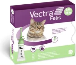 VECTRA Felis - Vlooiendruppels - Voor Katten 0.6 T/m 10 Kg - 3 Pipetten 8 VECTRA Felis - Vlooiendruppels - Voor Katten 0.6 T/m 10 Kg - 3 Pipetten -Kattenproducten 1200x1023 1