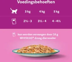 Whiskas 1+ Natvoer - Tasty Mix - Vis Van De Dag In Saus - Maaltijdzakjes 48 X 85 G -Kattenproducten 1200x1030 2