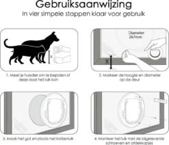 Kattenluik Voor Deur - Rond - Met Lock Functie 19x 19cm - Wit - Deurluik Voor Kat - Huisdierluik 13 Kattenluik Voor Deur - Rond - Met Lock Functie 19x 19cm - Wit - Deurluik Voor Kat - Huisdierluik -Kattenproducten 1200x1032 1