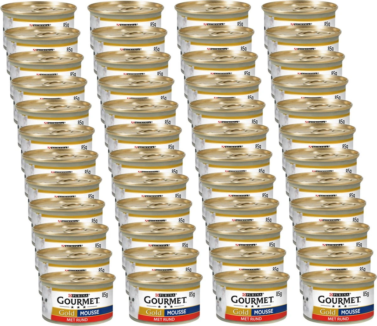 Merkloos Gourmet Gold Mousse 85 G - Kattenvoer - 48 X Rund 4 Merkloos Gourmet Gold Mousse 85 G - Kattenvoer - 48 X Rund - Afbeelding 2