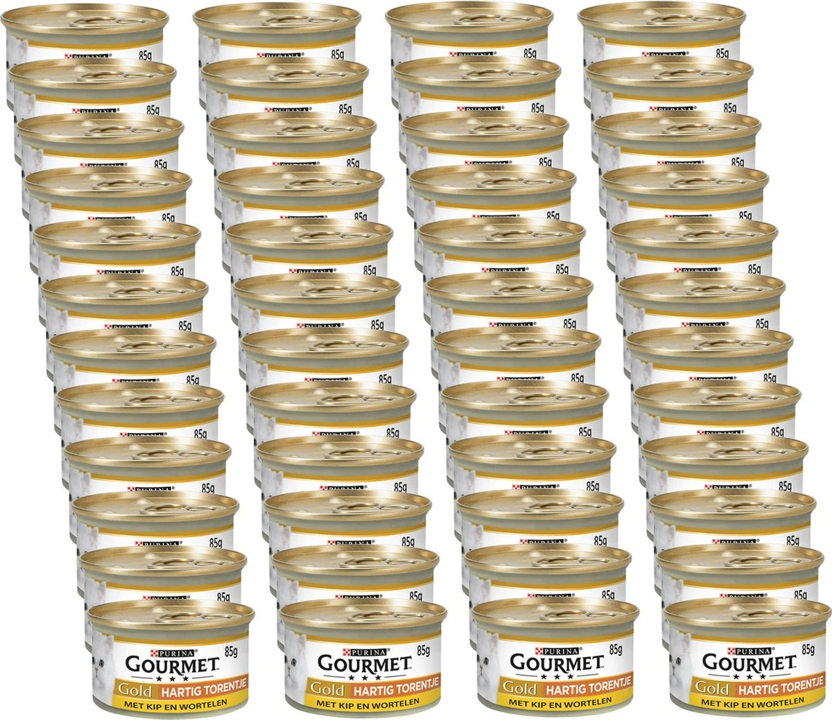 Gourmet Gold Hartig Torentje 85 G - Kattenvoer - 48 X Kip&Wortel 4 Gourmet Gold Hartig Torentje 85 G - Kattenvoer - 48 X Kip&Wortel - Afbeelding 2