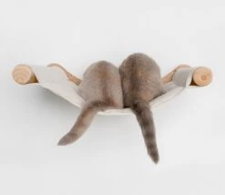 RHRQuality Wandmeubel Wandmontage Klimmuur Kat 53 X 43cm Luxe Hangmat XXL Creme Klim Wand Muur Krabpaal Katten Muurbevestiging -Kattenproducten 1200x1041 1