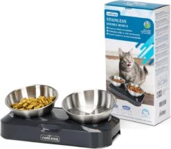 Nobleza Katten Voerbakjes - Ergonomische Dubbele Voerbak - Anti Braak Voerbak Voor Katten - Zwart - Dubbel - RVS 21 Nobleza Katten Voerbakjes - Ergonomische Dubbele Voerbak - Anti Braak Voerbak Voor Katten - Zwart - Dubbel - RVS -Kattenproducten 1200x1045