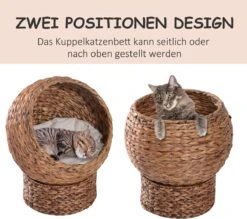 PawHut Kattenmand Rotan Kattennest Kattenbed Met Kussen Huisdierbed Bruin D30-104 19 PawHut Kattenmand Rotan Kattennest Kattenbed Met Kussen Huisdierbed Bruin D30-104 -Kattenproducten 1200x1062 2