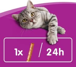 Whiskas Sticks Kattensnack - Zalm - 14 X 6 Stuks 7 Whiskas Sticks Kattensnack - Zalm - 14 X 6 Stuks -Kattenproducten 1200x1064 4