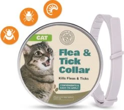 Nafurapets Vlooienband Voor Kat – Anti Vlooien – Teken Band – 100% Natuurlijk – 8 Maanden Bescherming – Grote & Kleine Kat