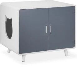 Relaxdays Kattenbak Ombouw Design - Kattenhuis Op Pootjes - Kattenmeubel Wit - Kattenkast 19 Relaxdays Kattenbak Ombouw Design - Kattenhuis Op Pootjes - Kattenmeubel Wit - Kattenkast -Kattenproducten 1200x1067 3