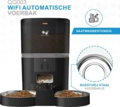 Pretty Paws QQ003 - Wifi Voermachine - Dubbele Voerbakjes - Zwart - Kat - 6L 22 Pretty Paws QQ003 - Wifi Voermachine - Dubbele Voerbakjes - Zwart - Kat - 6L -Kattenproducten 1200x1074 1