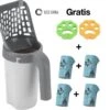 YELÉ LIVING – Kattenbakschep – Haarverwijderaar - Cat Litter Scoop – Kattenbakschep Met Container – Katten – Kattenbak – Grijs/wit – Kattenbak Schep – Grind – Kattengrind – Kattenbak Grind – Poep Zakjes – Afvalcontainer - All-in-1 Kattenbakschep 1 YELÉ LIVING – Kattenbakschep – Haarverwijderaar - Cat Litter Scoop – Kattenbakschep Met Container – Katten – Kattenbak – Grijs/wit – Kattenbak Schep – Grind – Kattengrind – Kattenbak Grind – Poep Zakjes – Afvalcontainer - All-in-1 Kattenbakschep -Kattenproducten 1200x1076